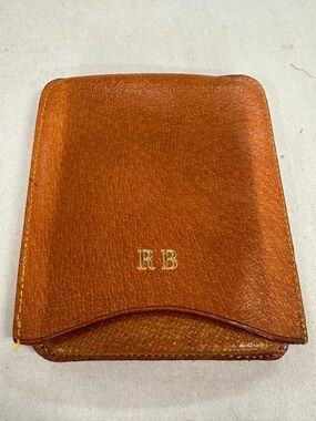 Antique Noymer Genuine Pigskin Top over Bottom Case